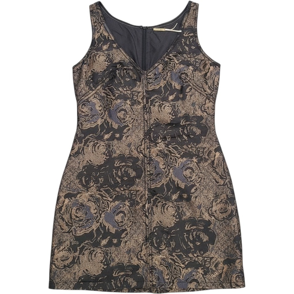 Max Studio Black and Gold Dress